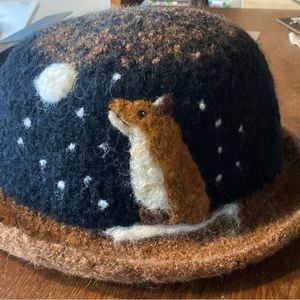 Fellted Wool Hat by Felted Fantasies